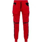Cipo & Baxx Broek rood / zwart