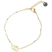 Go Dutch Label Armband met Hartjes Goud