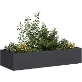 vidaXL Plantenbak 200x80x40 cm staal zwart