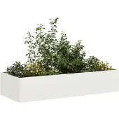 vidaXL Plantenbak 200x80x40 cm staal wit