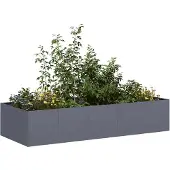 vidaXL Plantenbak 200x80x40 cm staal antracietkleurig