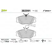 Valeo 302091 Remblokken