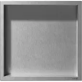 Looox Box inbouwnis 30x30cm RVS Geborsteld