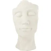 J-Line bloempot David - keramiek - wit - large - Ø 36 cm