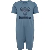 Hummel Romper s/s - hmlMads - Blue Mirage - - 62 - Rompers Korte Mouw