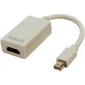 Logilink Mini DisplayPort / HDMI Adapter 0,1 meter HDMI Type A (Standaard) Grijs