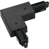 SLV 1-fase L-Connector 2 hoekverbinder aarde binnen zwart