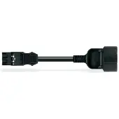 Wago Eca Adapter Kabel Met Schuko Connector 2M Zwart - 771-9993/406-201