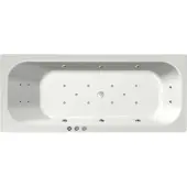 RB Xenz Aruba bubbelbad 190x80 cm met RB1 whirlpool Edelweiss mat wit