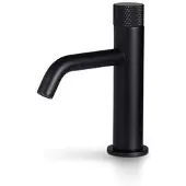 Blue Microphones Bron Facet wastafelkraan eengreeps gekartelde greep mat zwart