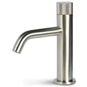 Blue Microphones Bron Facet wastafelkraan eengreeps gekartelde greep geborsteld nikkel