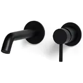 Blue Microphones Bron inbouw wastafelkraan 18 cm mat zwart