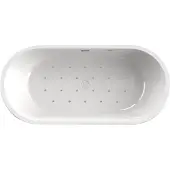 Xenz Rens vrijstaand bubbelbad 190x90 cm met RB2v whirlpool wit