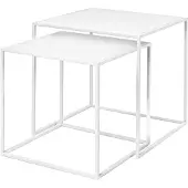 Blomus Bijzettafel Fera White (set van 2)