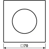 JUNG LS990 afdekking draaidimmer Mat zwart