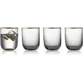 Lyngby Glas Palermo Gold tumblerglas 35 cl 4-pack Transparant-goud