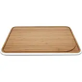 Pebbly Snijplank Met Sapgeul Medium White 35x25 cm