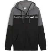 Puma Sweatvest 'Around The Block' grijs / grafiet / wit