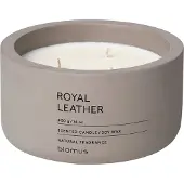 Blomus Geurkaars Fraga Royal Leather Beige Satellite 25 uur 6,5 cm