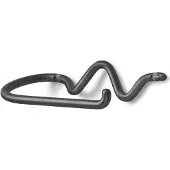 Ferm Living WC rolhouder Curvature Black Brass