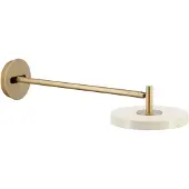 UMAGE Design wandlamp Asteria Long, dimbaar, wit / opaal, Woon-/ Eetkamer, metaal, Design, Wandlamp design
