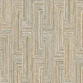 Dutch Wallcoverings SA524015 Vliesbehang Santa Fe - Retro string motif Gold - 53cm x 10m