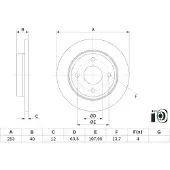 Bosch 0 986 479 F63 Remschijf