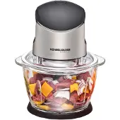 Rommelsbacher Multi-hakselaar MZ 400, voorzien van een speciaal mes met 4 bladen, gemaakt van roestvrij staal, krachtige motor, glazen kan met een inhoud van 1 liter