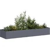 vidaXL Plantenbak 280x80x40 cm staal antracietkleurig