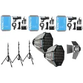Nanlite FC-60B LED Bi-Colour Spot Light Triple Kit
