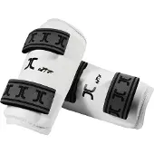 JCalicu Taekwondo-onderarm-beschermers | WT | Wit (Maat: XXS)