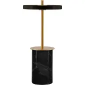 UMAGE LED oplaadbare tafellamp Asteria Move Mini zwart 26cm IP44 Mini, dimbaar, zwart, Woon-/ Eetkamer, Steen, Design