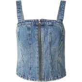 Levi's Top 'Sculpted Bustier Top' blauw denim
