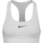 Nike Sport bh 'Swoosh' zwart / natuurwit