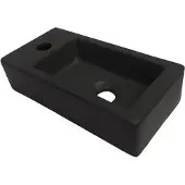 Sanico Napels fontein 37x19 links mat zwart