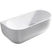 Sanico Venetië half vrijstaand bad 170x75 cm mat wit