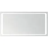 Sanico Corner spiegel 120x60 rechthoek met verlichting