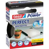 TESA Plakband Tesa textiel 19mmx2.75m zwart | 10 stuks