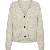 Vero Moda Gebreid vest 'VMBoom' crème