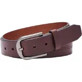 Fossil Leren Riem Samson Belt W110 Brown Donkerbruin