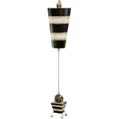 Flambeau LED Tafellamp Peony | 1X E27 Max 60W | Taupe and Black Stripes