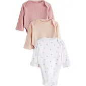 Next Rompertje/body nude / pink / wit
