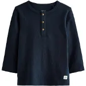 Next Shirt navy / wit