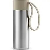 Eva Solo Reisbeker TO GO 350 ml, zilver/parelbeige,