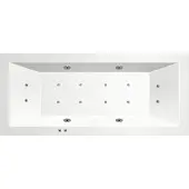 Bestbad Luso Jetline whirlpool 190x90 cm geborsteld RVS