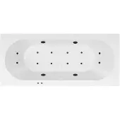 Bestbad Karina Jetline whirlpool 180x80 cm Black Tin