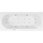 Bestbad Karina Jetline whirlpool 170x75 cm chroom