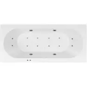 Bestbad Karina Jetline whirlpool 170x75 cm geborsteld RVS