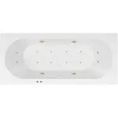 Bestbad Karina Jetline whirlpool 170x75 cm geborsteld goud