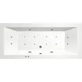 Bestbad Luso Jetline whirlpool 170x75 cm chroom